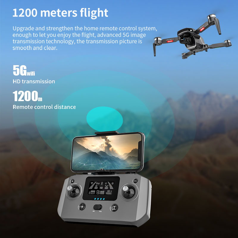 L106 Pro 3 Drone 5G WIFI FPV F - Drone Gimbal 2 Axis 评论和价格